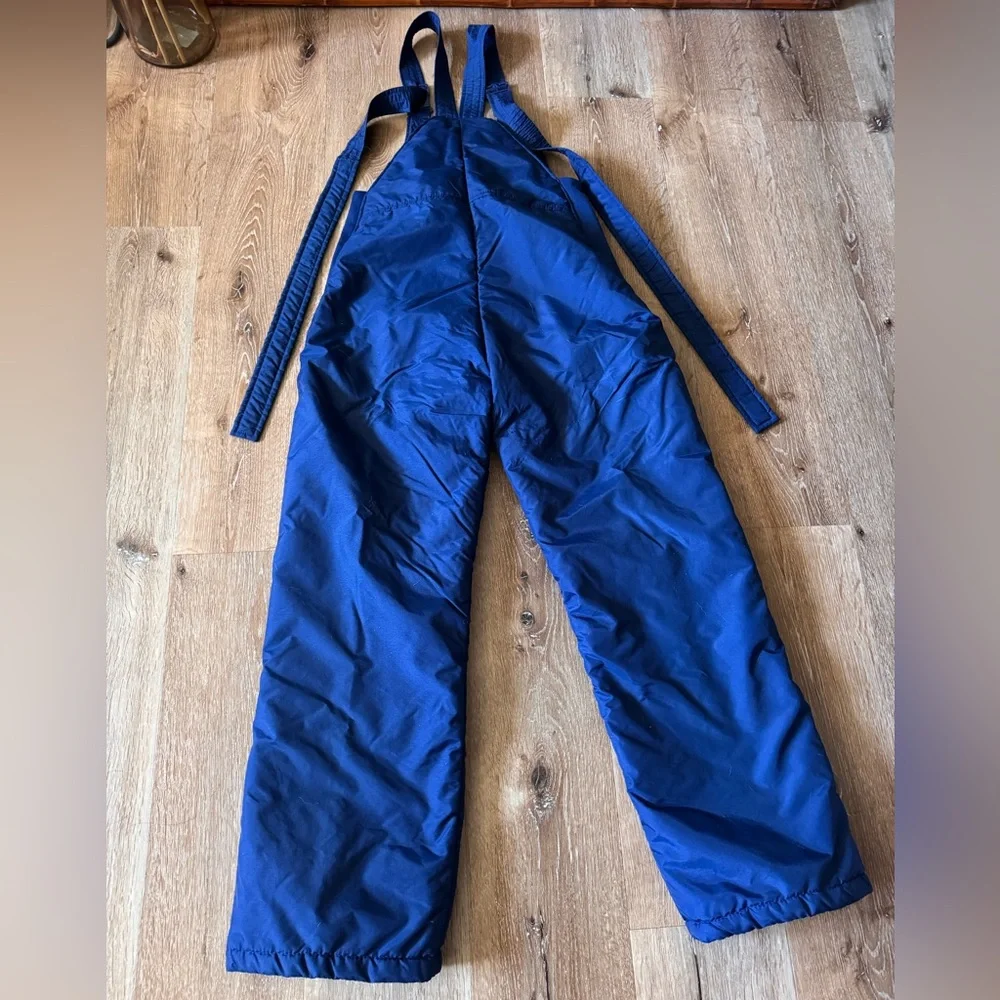 Ski Lion Vintage Navy Blue Overall Bib Snowsuit‎ Size M